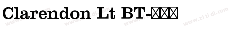 Clarendon Lt BT字体转换